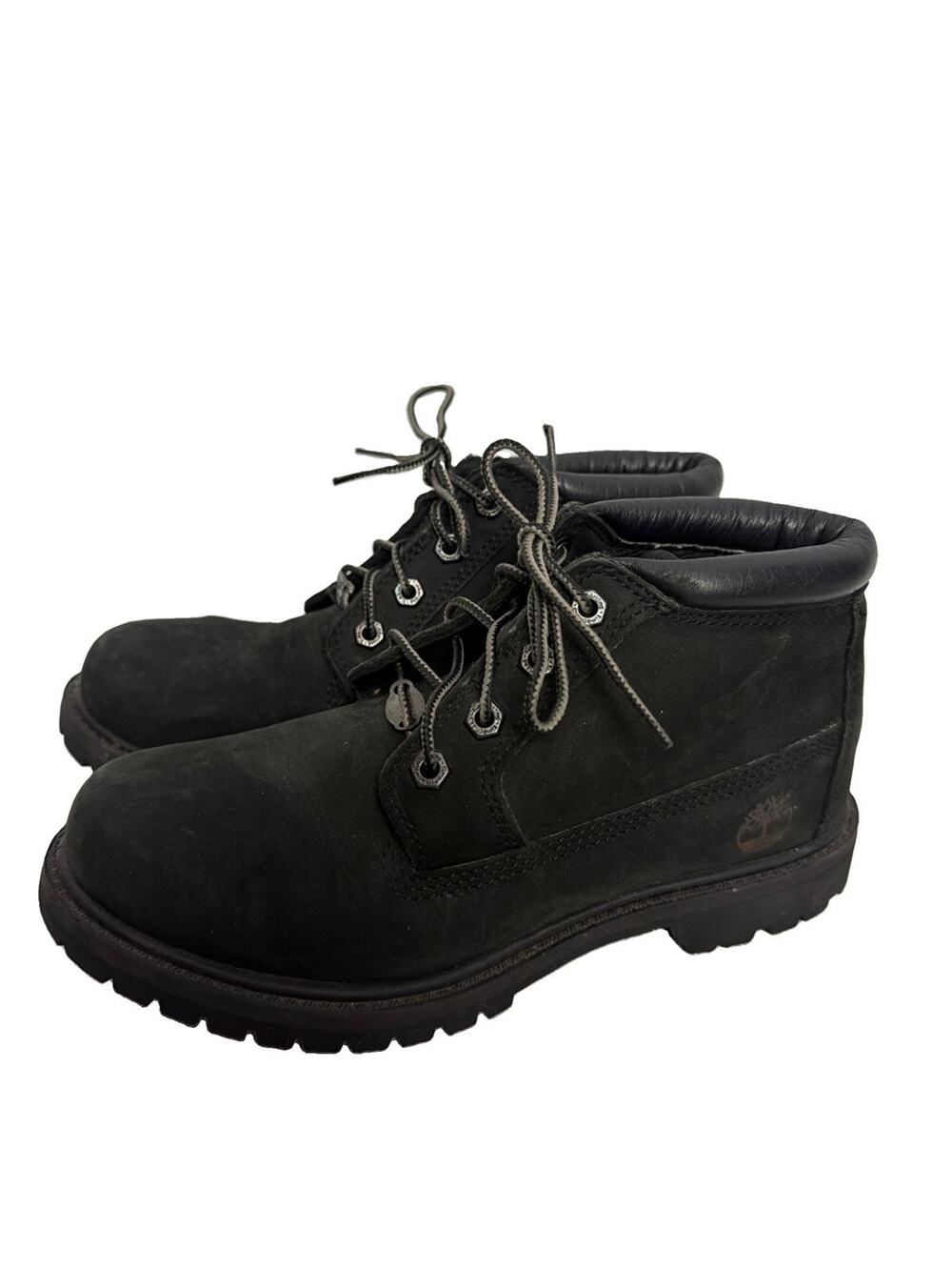TIMBERLAND Womens Waterproof Black Suede Leather NELLIE Chukka Ankle Boots